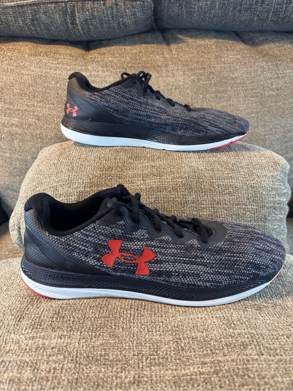 Under Armour Charged Impulse 2 Knit Men’s Black/Red Size 12